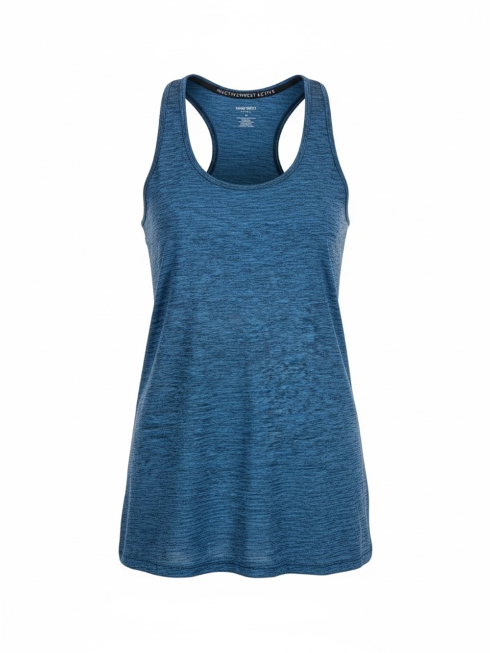 Nine West Active Teal-Blue Heathered Racerback Tank Top Size 3X